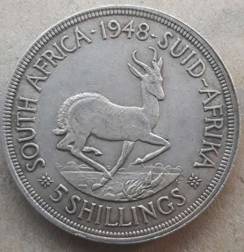 1948 S.A. Union 5 Shillings