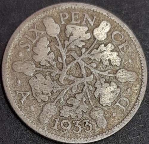 1933 Great Britain 6d (Sixpence)