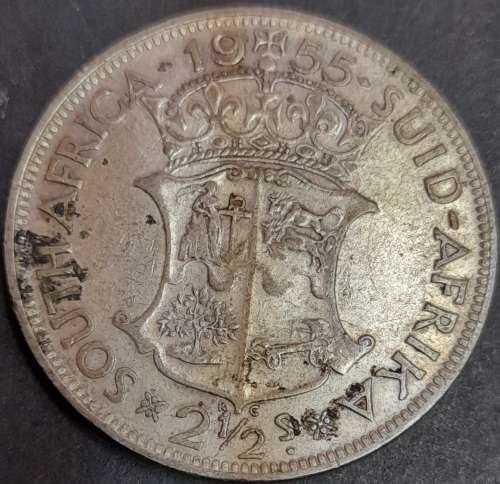 1955 S.A. Union 21/2 Shilling