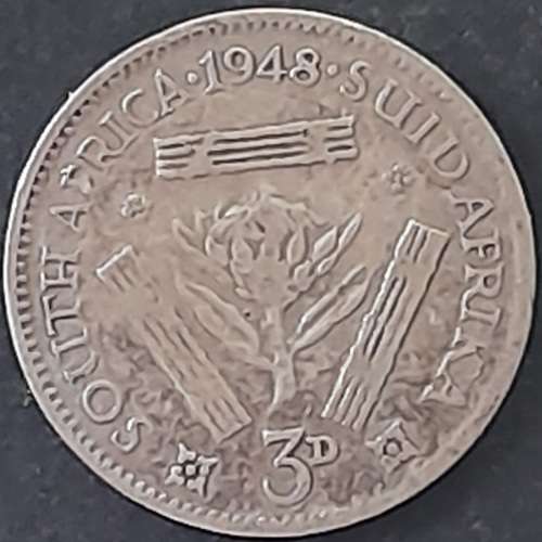 1948 S.A. Union 3 Pence