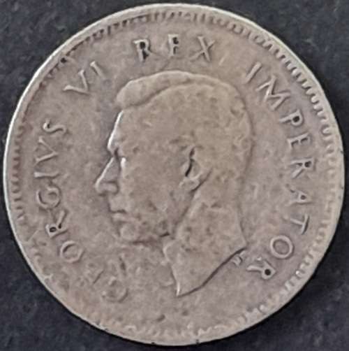 1943 S.A. Union 3 Pence