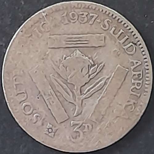 1937 S.A. Union 3 Pence