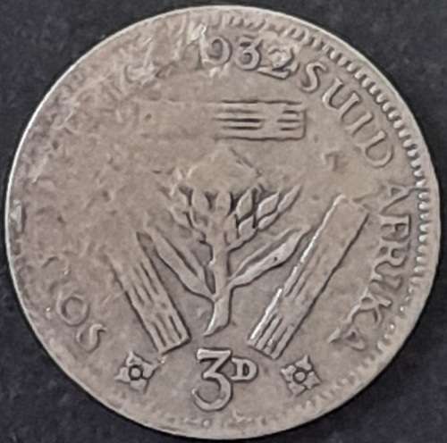 1932 S.A. Union 3 Pence