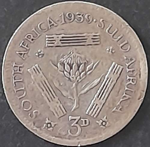 1939 S.A. Union 3 Pence
