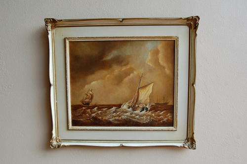 Koos Heusdens Oil on Canvas painted in 1968 (700 x 800mm Original frame)