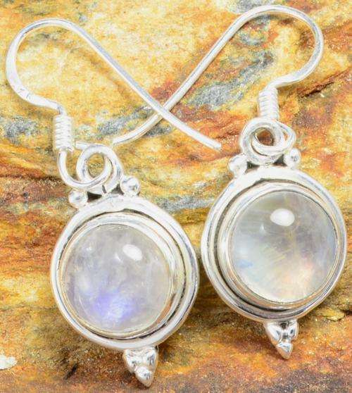 Gorgeous Solid Silver Moonstone Earrings...