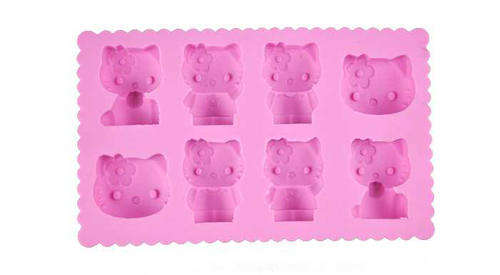 Silicone Hello Kitty plastic icing/ice cube/chocolate mould