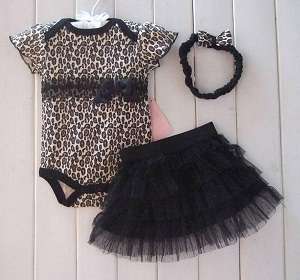 Adorable Baby Leopard 3 piece set (9-12 months)