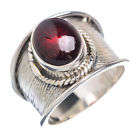 Gorgeous Solid Silver and Garnet size 6 ring