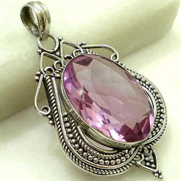 Exquisite Sterling Silver Amethyst pendant...