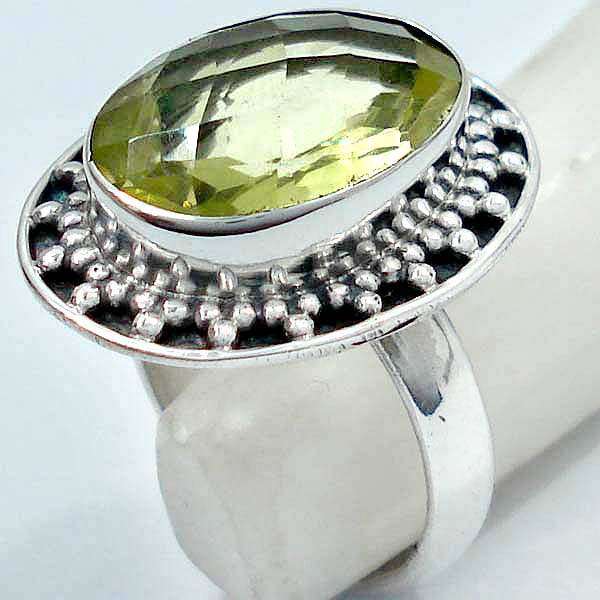 Exquisite 925 Sterling Silver & Lemon Topaz Ring...