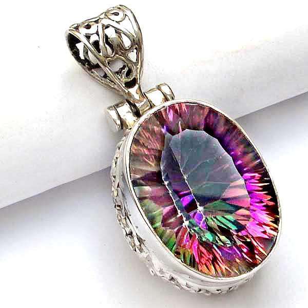 MYSTIC TOPAZ .925 SILVER PENDANT