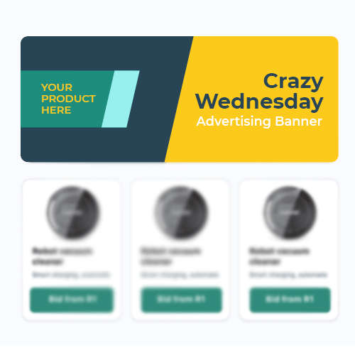 Newsletter Ads: bidorbuy is Auctioning Advertising Space in Crazy Wednesday newsletter