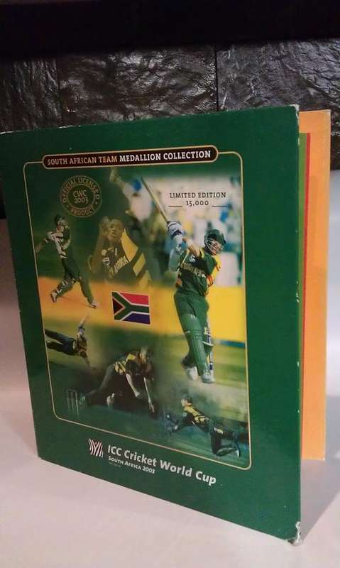 South African Team Medallion Complete Collection - 2003 Cricket World Cup