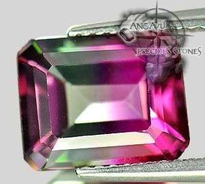 Natural 3.92 Ct Pink/Green Topaz from Brazil