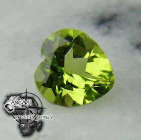1.95ct NATURAL! GREEN PAKISTAN PERIDOT HEART SHAPE