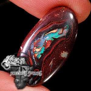 16.46 CT ASTONISHING GREEN BRIGHT YOWAH NUT BOULDER OPAL