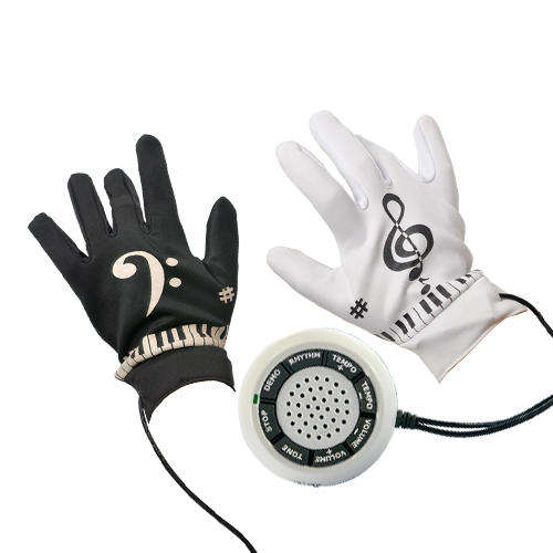 Electronic Piano Gloves with Musical Fingertips