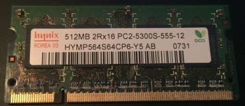 2x 512mb memory ram for apple macbook