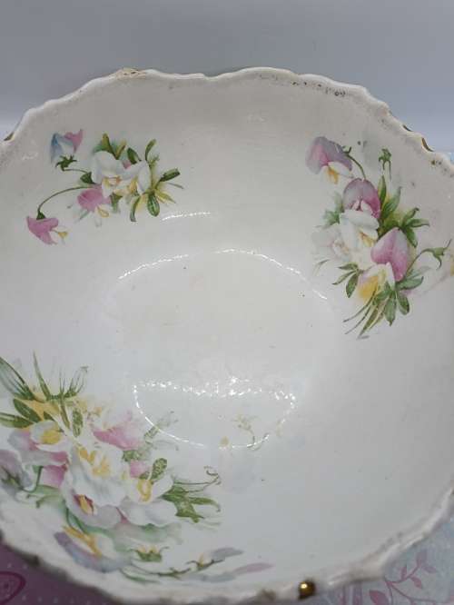 ANTIQUE FRUIT/SALAD BOWL : GRIMWADES WINTON ENGLAND : HANDPAINTED c1906 Pattern nr 2696