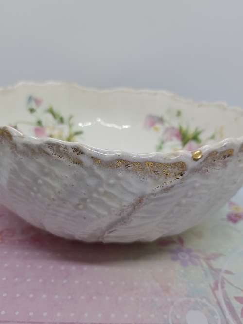 ANTIQUE FRUIT/SALAD BOWL : GRIMWADES WINTON ENGLAND : HANDPAINTED c1906 Pattern nr 2696