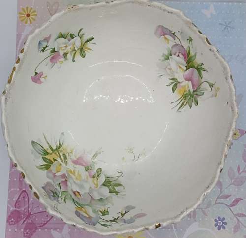 ANTIQUE FRUIT/SALAD BOWL : GRIMWADES WINTON ENGLAND : HANDPAINTED c1906 Pattern nr 2696