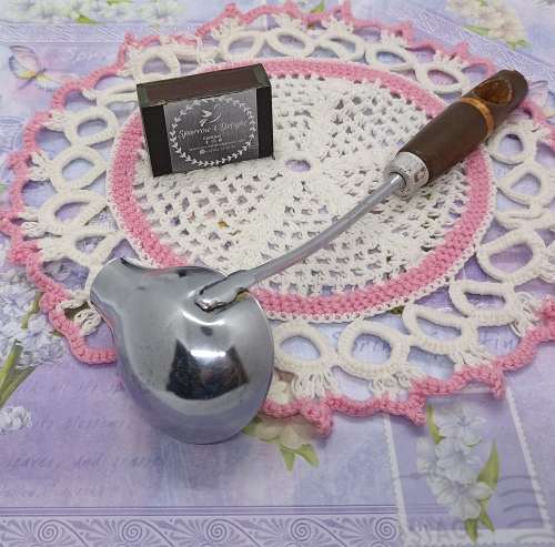 VINTAGE : Prestige Gravy Spoon with Wooden Handle