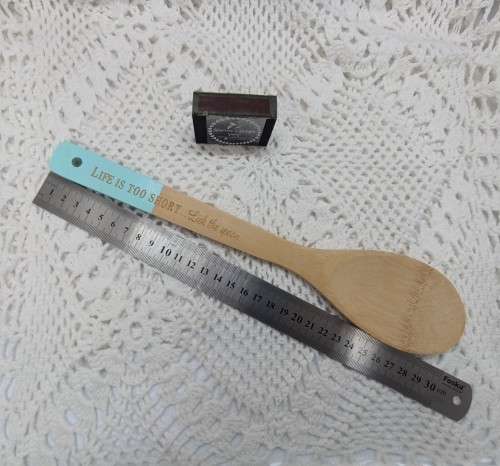 NEW : Wooden Spoon : `Life is too short - lick the spoon`