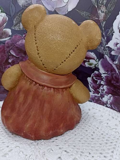 Large Ceramic Girly-Bear Figurine (30cm)