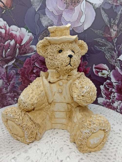 Bear (nr 1) : Ceramic - Large (21cm) : Door Stopper / Book End / Decor
