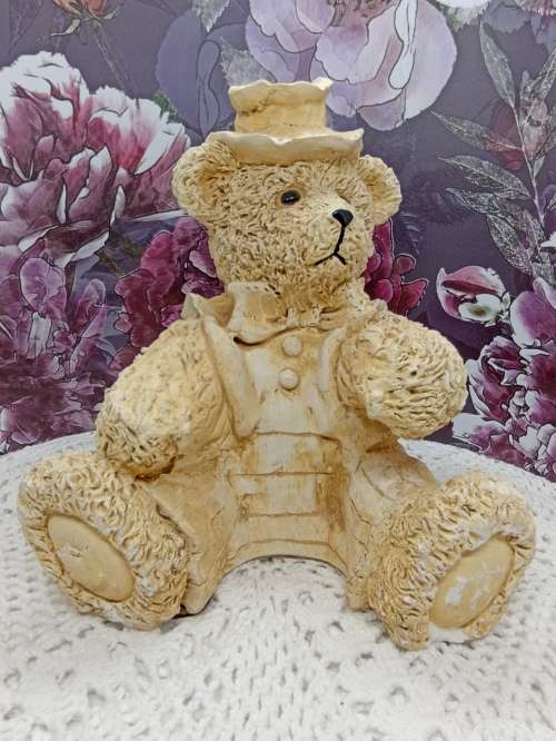 Bear (nr 2) : Ceramic - Large (21cm) : Door Stopper / Book End / Decor
