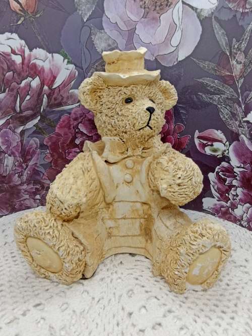 Bear (nr 2) : Ceramic - Large (21cm) : Door Stopper / Book End / Decor