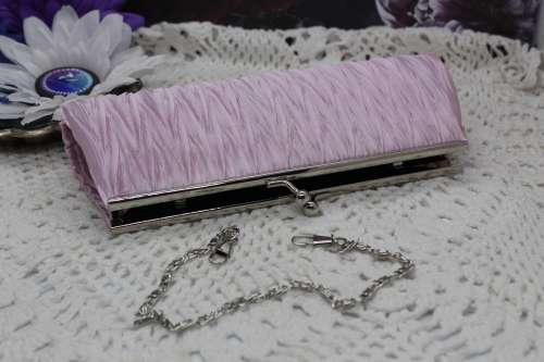 NEW : Clutch Bag (evening handbag) - Baby Pink