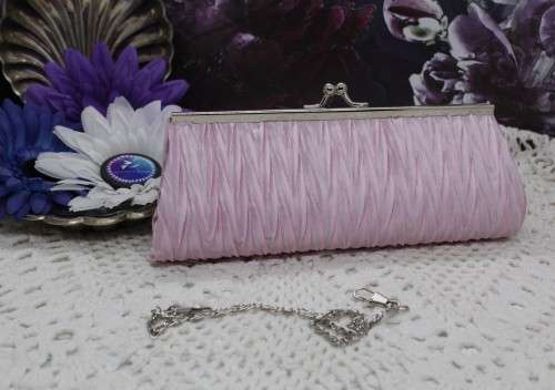 NEW : Clutch Bag (evening handbag) - Baby Pink