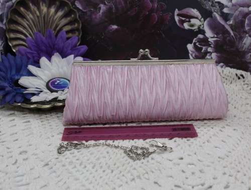 NEW : Clutch Bag (evening handbag) - Baby Pink