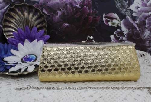 NEW : Clutch Bag (evening handbag) - Gold