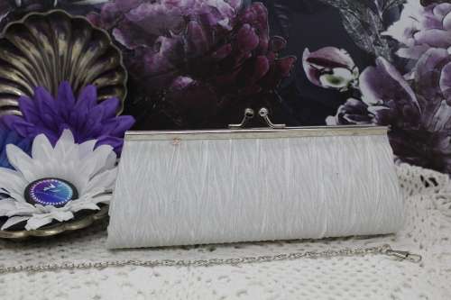 NEW : Clutch Bag (evening handbag) - White