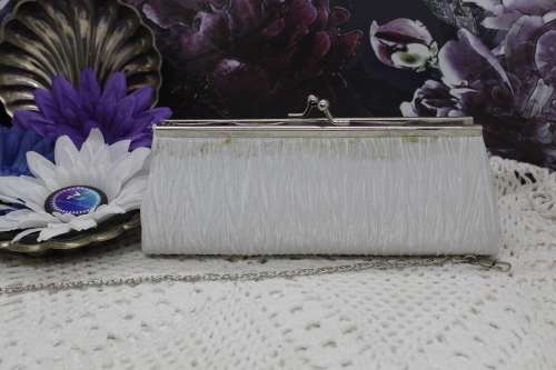 NEW : Clutch Bag (evening handbag) - White
