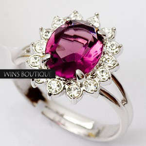 Stunning Amethyst Oval Cluster Ring [R1 SPECIAL - NO RESERVE][WOW]