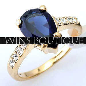 Stunning Sapphire Pear Shaped Ring [R1 SPECIAL - NO RESERVE][WOW]