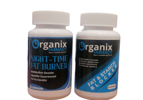 Organix combo Fat & Starch Blocker Plus Night-Time Fat Burner Capsules