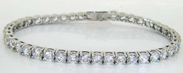 LADIES bracelets , tennis with simulated diamonds, 21cm,