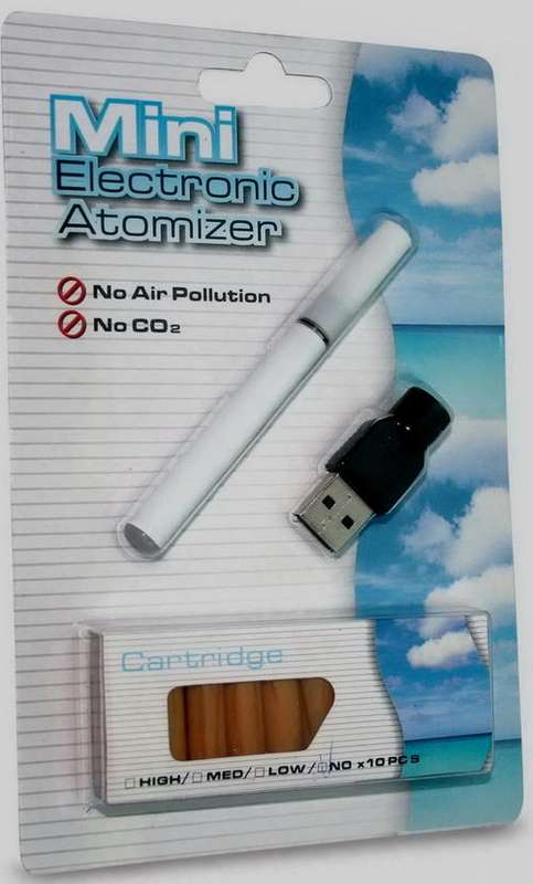 ELECTRONIS CIGARETTE STARTER KIT,1 CIGGIE,  70 CARTRIDGES, and 10 atomizer