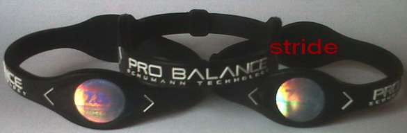 PRO BALANCE BAND BRACELET,sleevepack,17.5cm black, 19cm clear , 20cm black