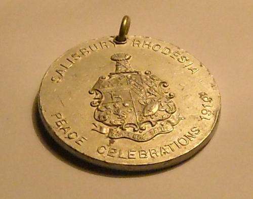 SALISBURY RHODESIA PEACE CELEBRATIONS MEDALLION 1919