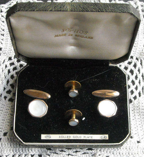ROLLED GOLD MENS DRESS SET