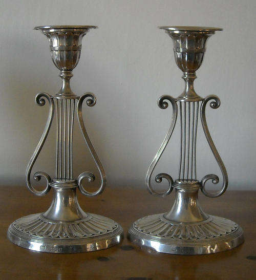 SILVER HALLMARKED CANDLESTICKS - BEAUTIFUL ORNATE DESIGN!!