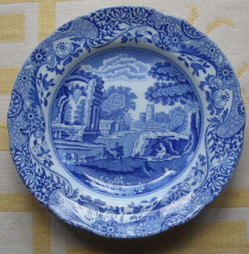 COPELAND SPODE'S ITALIAN ENGLAND BLUE AND WHITE SIDE  PLATES