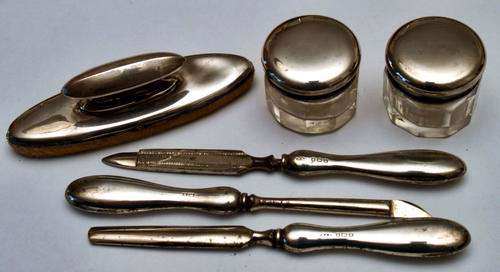Hallmarked Silver Dressing-Table Set