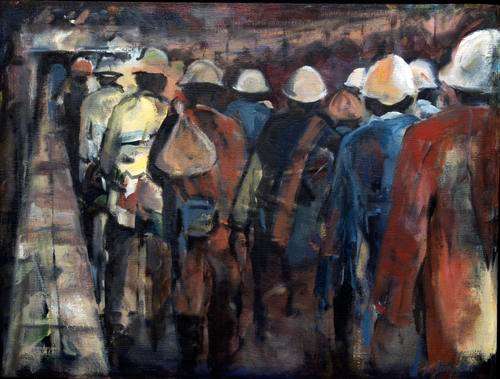 "Egoli" - Oil on Canvas by SA Artist Diane Sampson